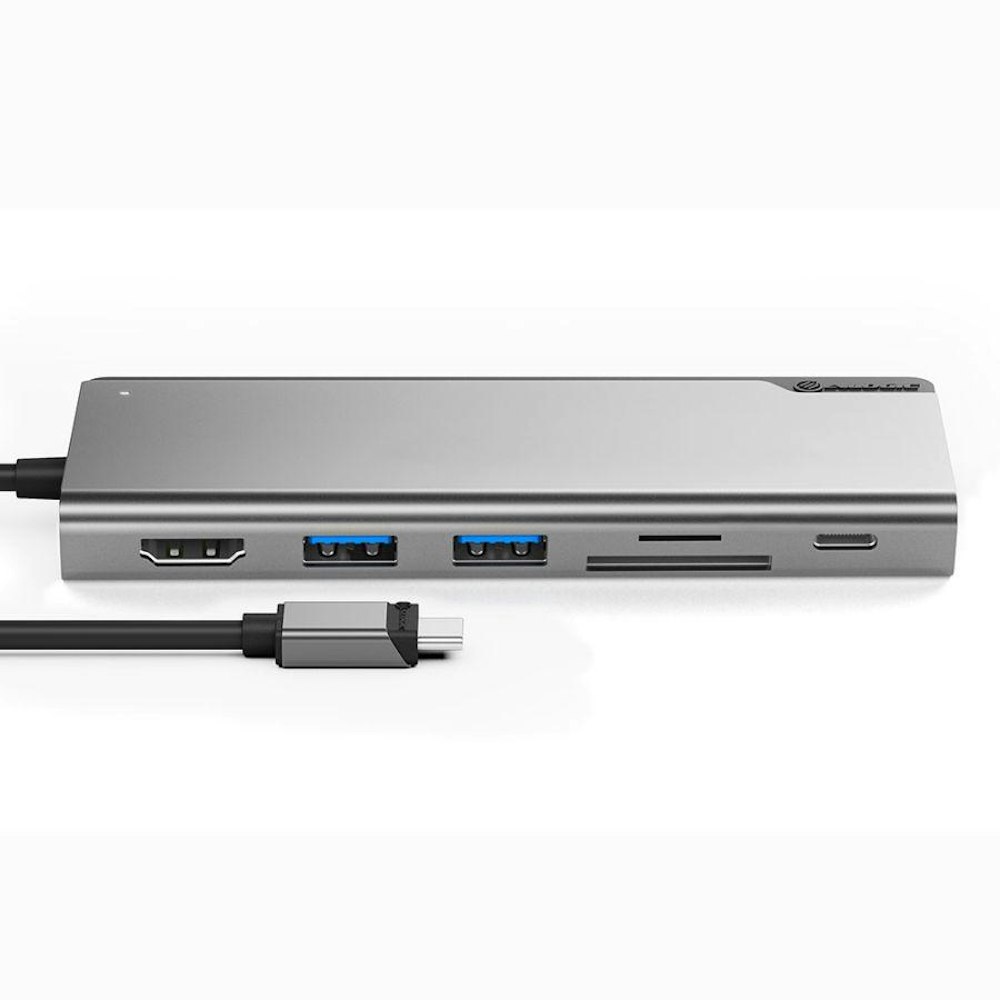 A large main feature product image of ALOGIC USB-C Ultra Dock UNI Gen 2 w/ Power Delivery