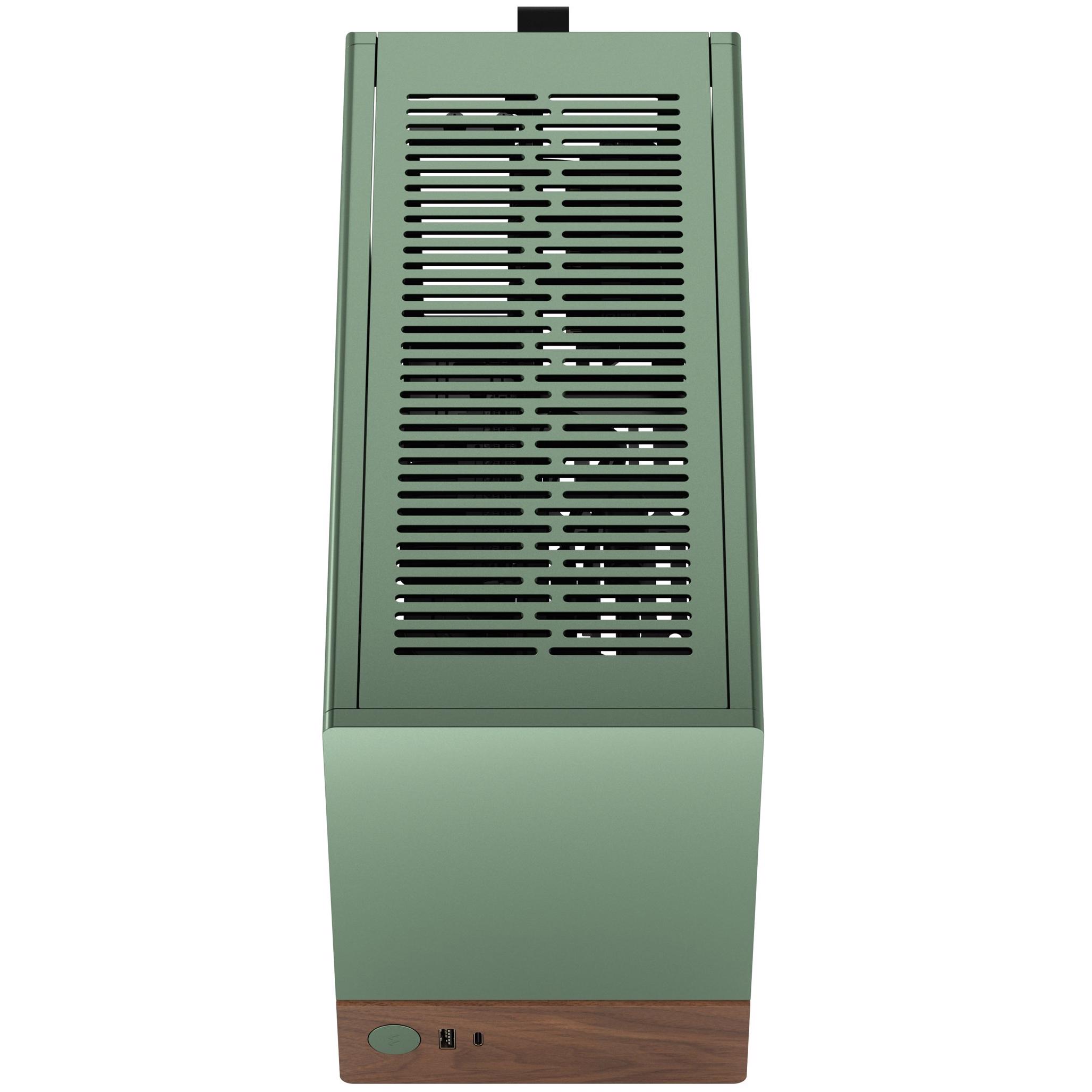 A large main feature product image of Fractal Design Terra SFF 10.4L Mini-ITX Case (Jade)