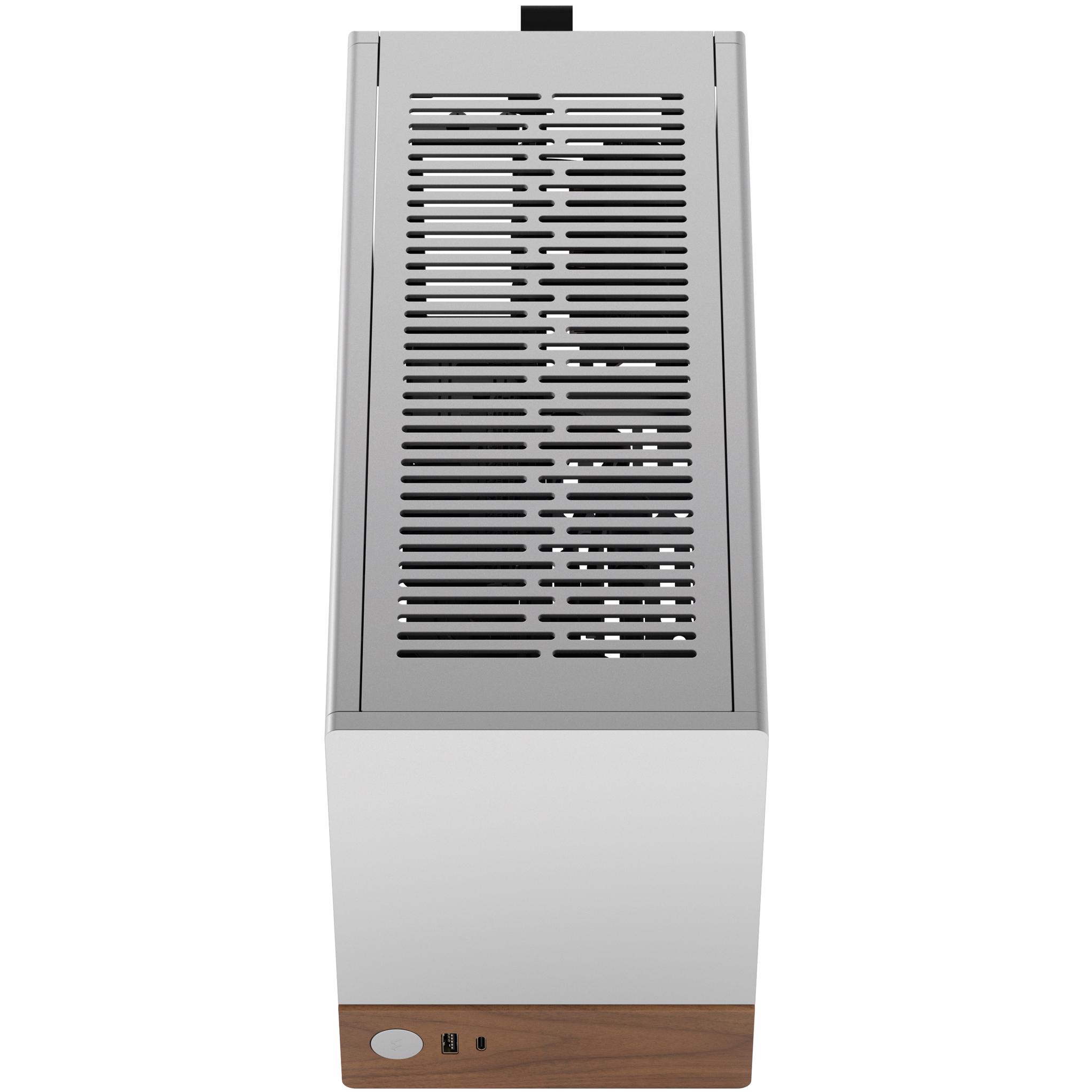 A large main feature product image of Fractal Design Terra SFF 10.4L Mini-ITX Case (Silver)