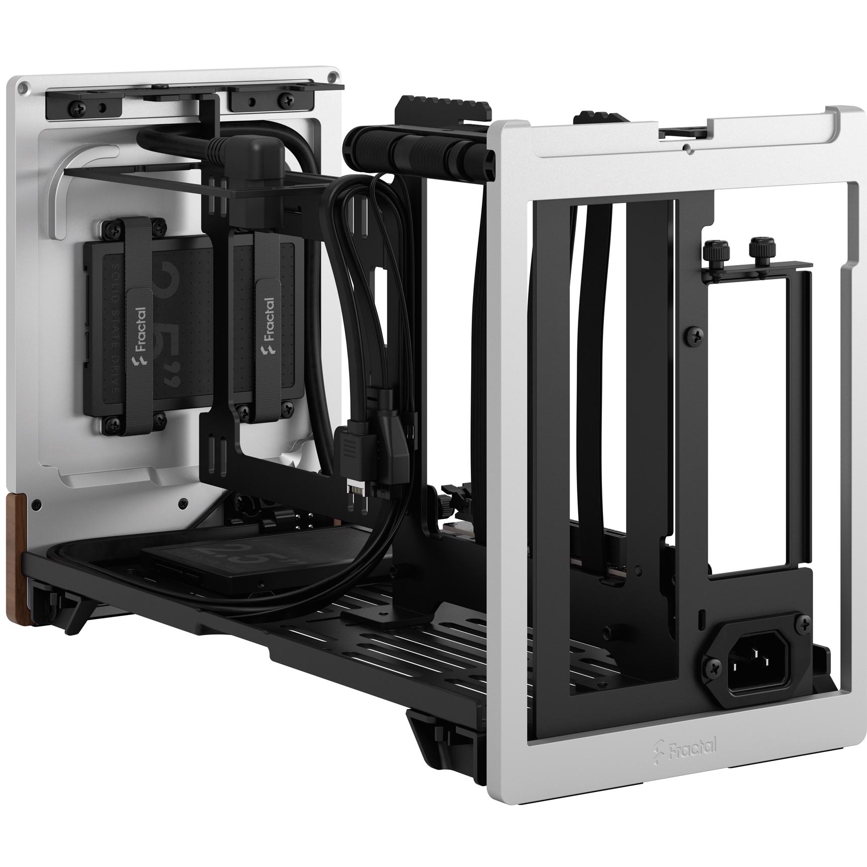 A large main feature product image of Fractal Design Terra SFF 10.4L Mini-ITX Case (Silver)