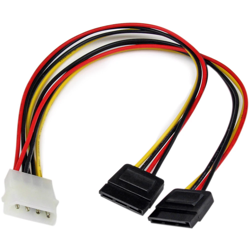 Startech LP4 to 2x SATA Power Y Cable Adapter