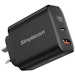 A product image of Simplecom CU265 Dual Port PD 65W GaN Fast Wall Charger USB-C + USB-A for Phone Laptop