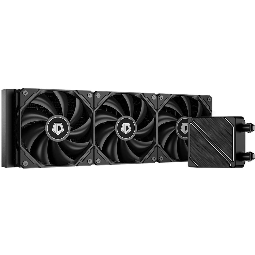 A large main feature product image of ID-COOLING DashFlow 360 Basic 360mm AIO CPU Cooler - Black