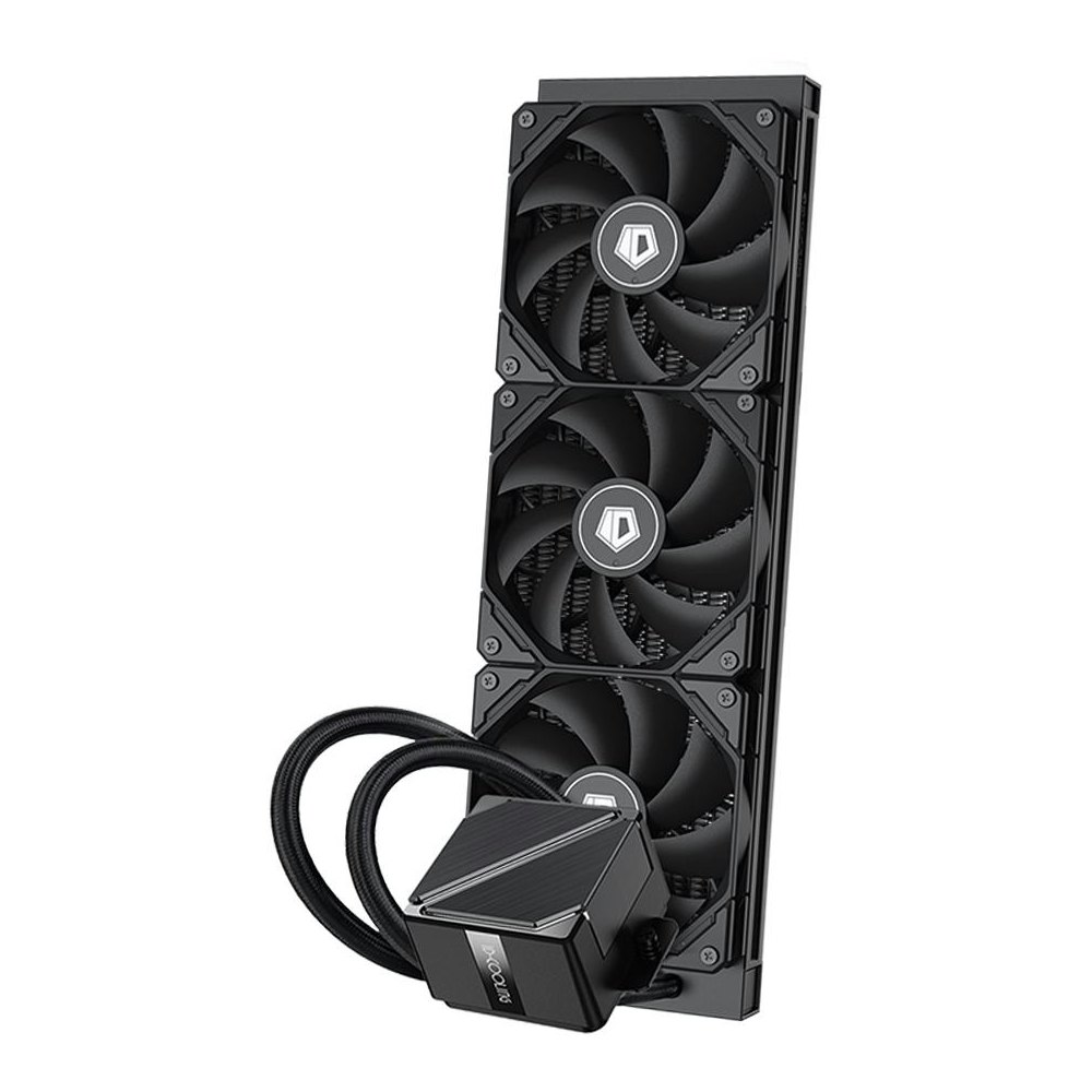 A large main feature product image of ID-COOLING DashFlow 360 Basic 360mm AIO CPU Cooler - Black