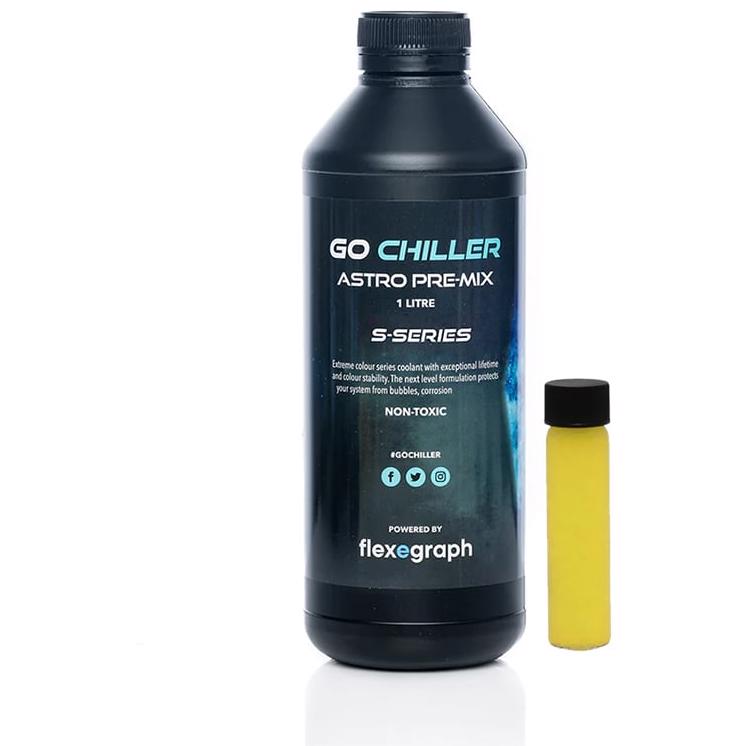 A large main feature product image of Go Chiller Astro S - 1L Premix Coolant (Opaque Yellow)