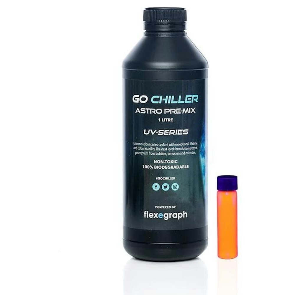 A large main feature product image of Go Chiller Astro UV - 1L Premix Coolant (Pink)