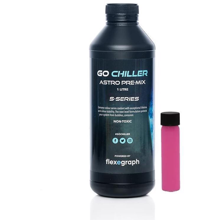 A large main feature product image of Go Chiller Astro S - 1L Premix Coolant (Opaque Pink)