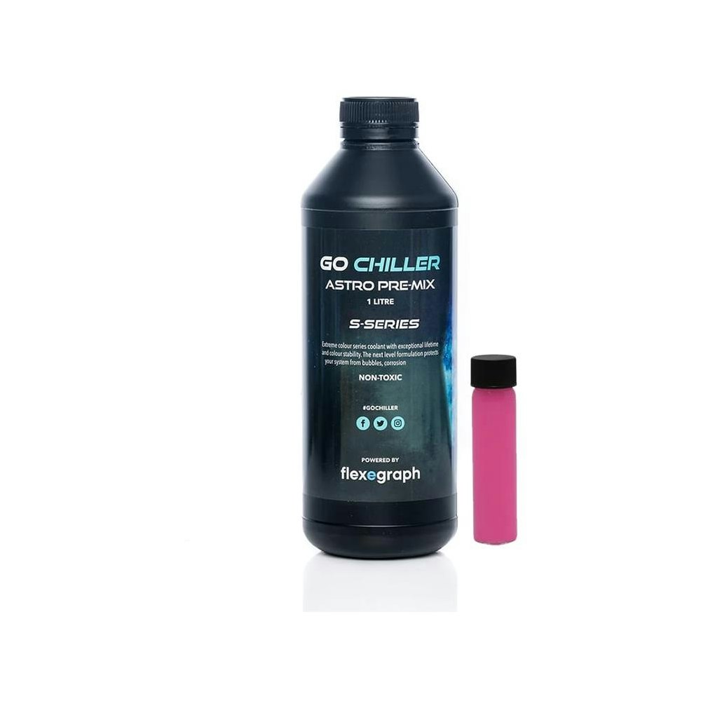 A large main feature product image of Go Chiller Astro S - 1L Premix Coolant (Opaque Pink)