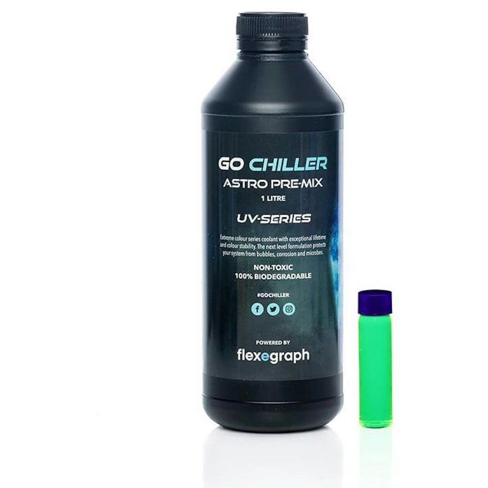 A large main feature product image of Go Chiller Astro UV - 1L Premix Coolant (Yellow)