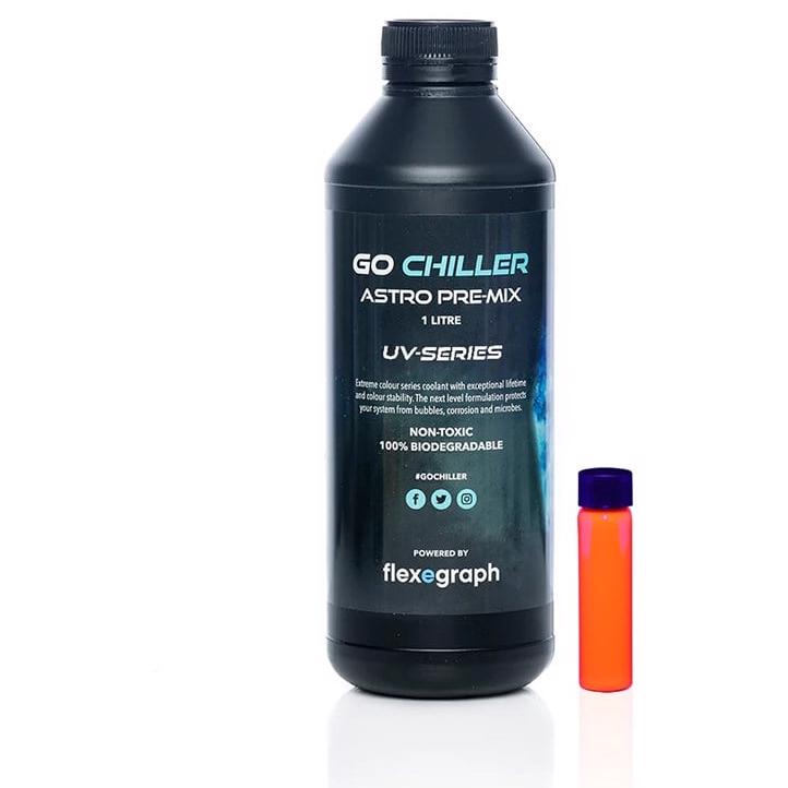 A large main feature product image of Go Chiller Astro UV - 1L Premix Coolant (Orange)