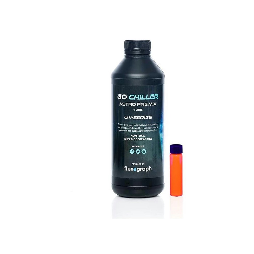 A large main feature product image of Go Chiller Astro UV - 1L Premix Coolant (Orange)