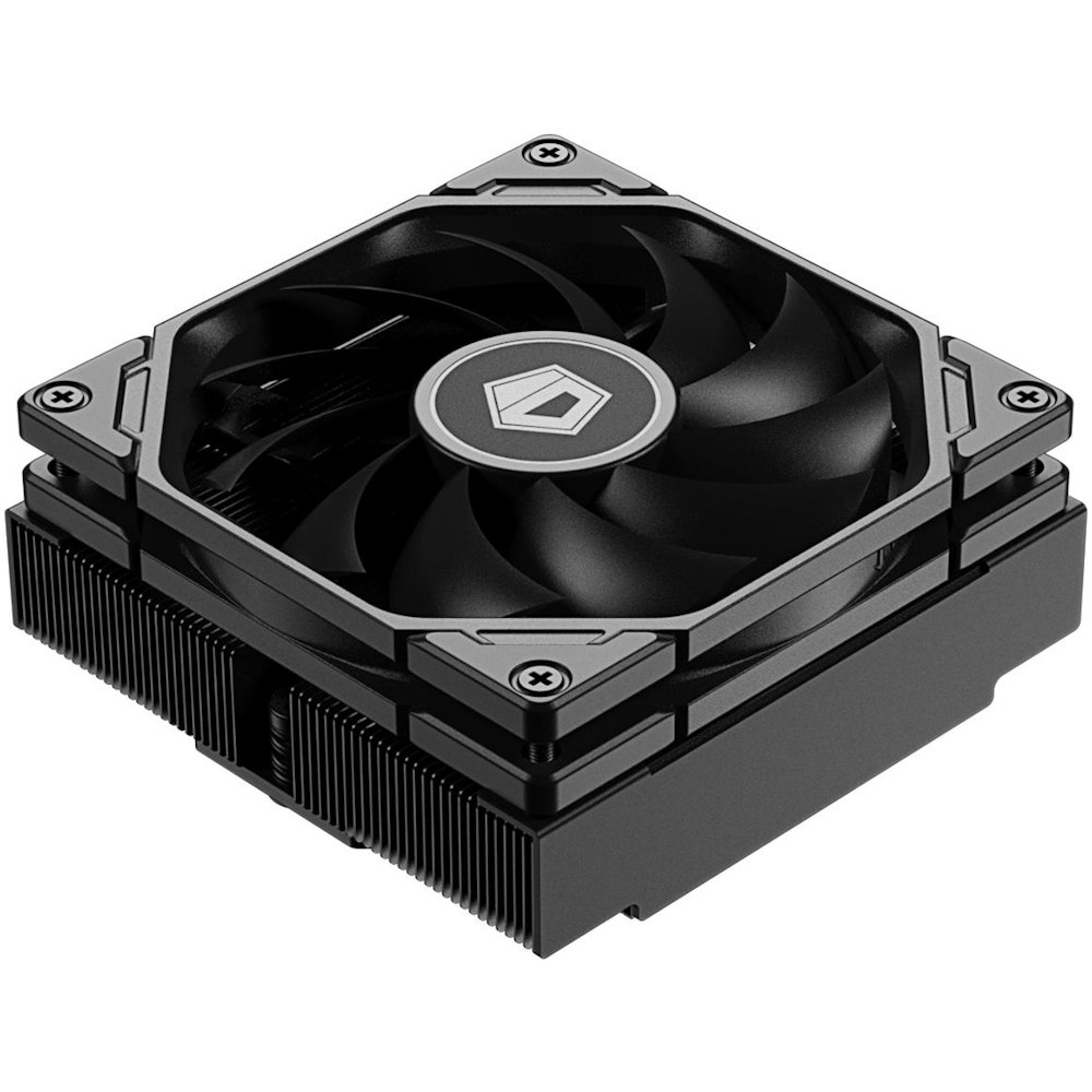 A large main feature product image of ID-COOLING Iceland Series IS-47-XT Low Profile CPU Cooler - Black