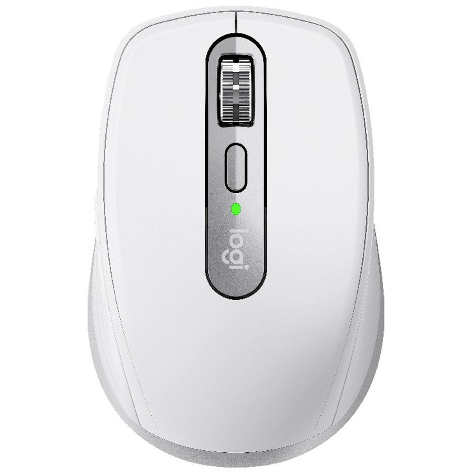 A large main feature product image of Logitech MX Anywhere 3S Wireless Bluetooth Mouse - Pale Grey