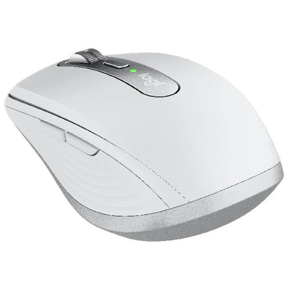 A large main feature product image of Logitech MX Anywhere 3S Wireless Bluetooth Mouse - Pale Grey