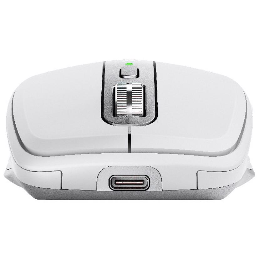 A large main feature product image of Logitech MX Anywhere 3S Wireless Bluetooth Mouse - Pale Grey