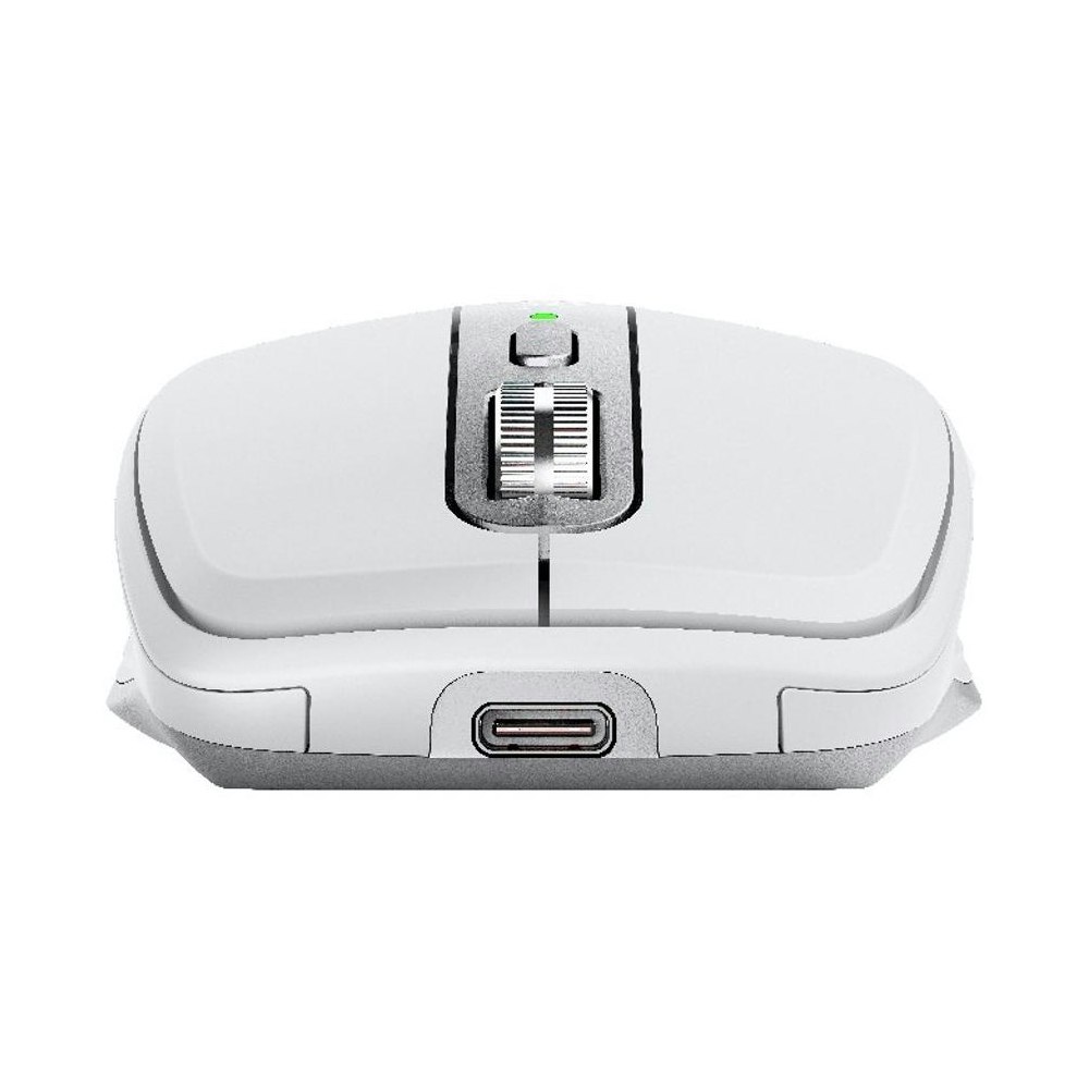 A large main feature product image of Logitech MX Anywhere 3S Wireless Bluetooth Mouse - Pale Grey