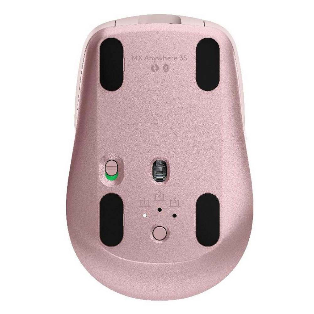 A large main feature product image of Logitech MX Anywhere 3S Wireless Bluetooth Mouse - Rose