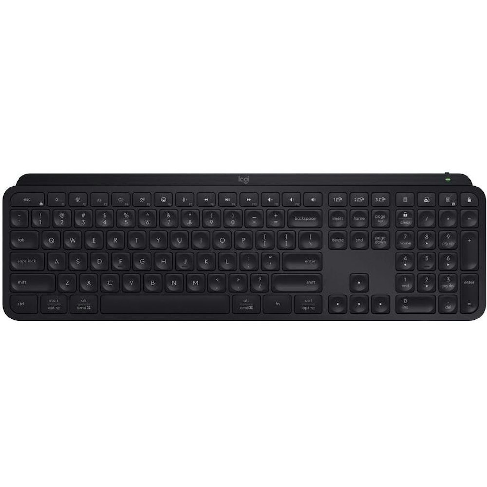A large main feature product image of Logitech MX Keys S Wireless Keyboard - Graphite