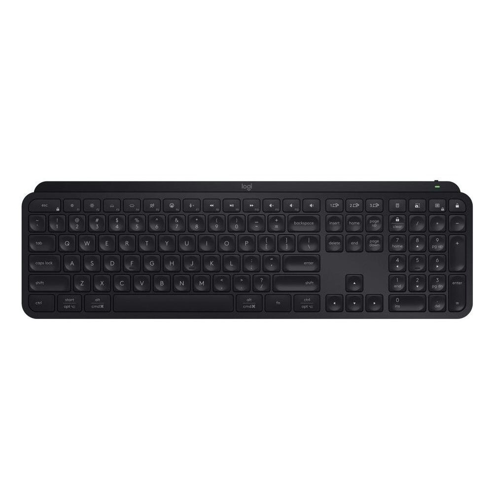 A large main feature product image of Logitech MX Keys S Wireless Keyboard - Graphite