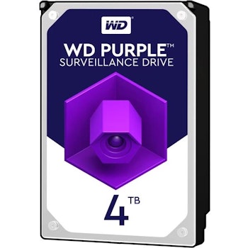 Product image of WD Purple 3.5" Surveillance HDD - 4TB 256MB - Click for product page of WD Purple 3.5" Surveillance HDD - 4TB 256MB