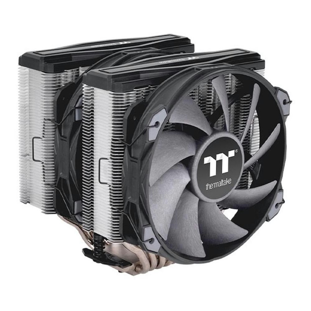 A large main feature product image of Thermaltake Toughair 710 Dual Tower CPU Cooler