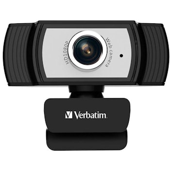 Product image of Verbatim 1080p Full HD Webcam - Black/Silver - Click for product page of Verbatim 1080p Full HD Webcam - Black/Silver