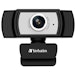 A product image of Verbatim 1080p Full HD Webcam - Black/Silver