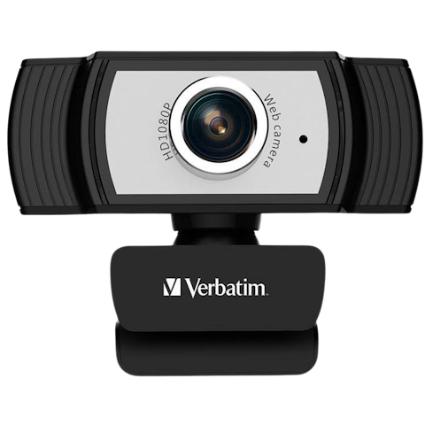 Verbatim 1080p Full HD Webcam - Black/Silver