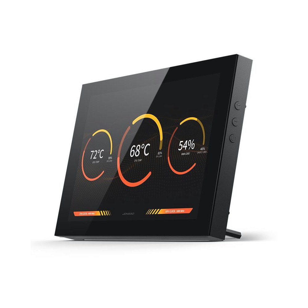 A large main feature product image of Jonsbo DS8 8" 60Hz 30MS LCD Screen (Black)