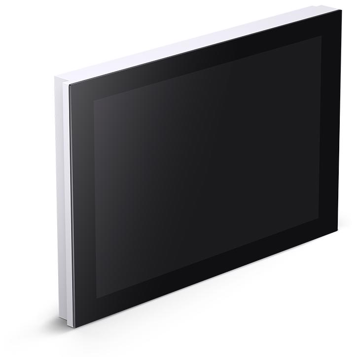 A large main feature product image of Jonsbo DS8 8" 60Hz 30MS LCD Screen (White)