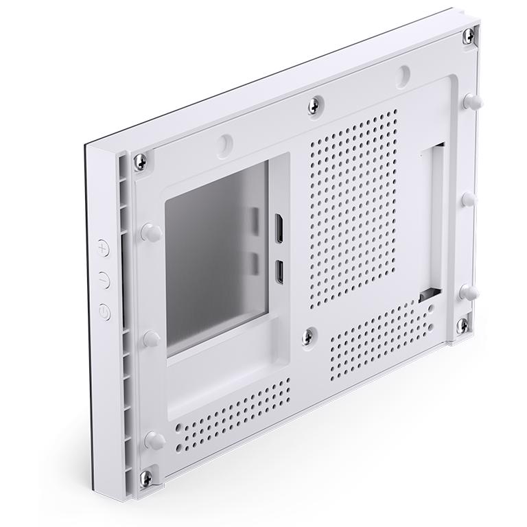 A large main feature product image of Jonsbo DS8 8" 60Hz 30MS LCD Screen (White)