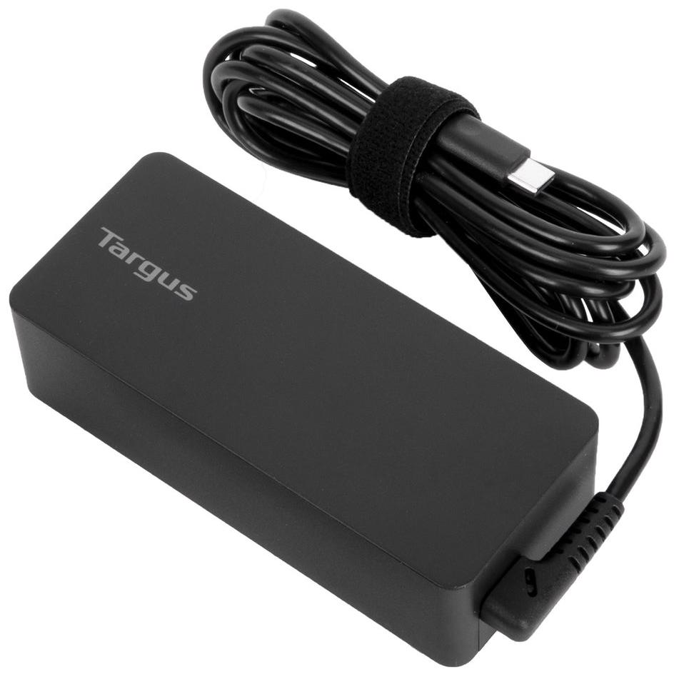 A large main feature product image of Targus 100W USB Type-C Notebook Charger
