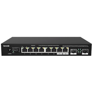 Product image of Tenda TEM2010F 8-Port 2.5GbE with 2-Port SFP Unmanaged Switch - Click for product page of Tenda TEM2010F 8-Port 2.5GbE with 2-Port SFP Unmanaged Switch