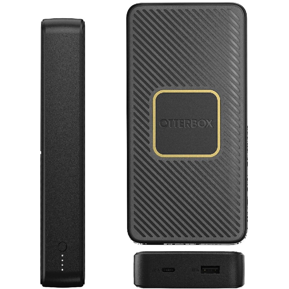 A large main feature product image of OtterBox Fast Charge Wireless Power Bank 15K mAh - Black