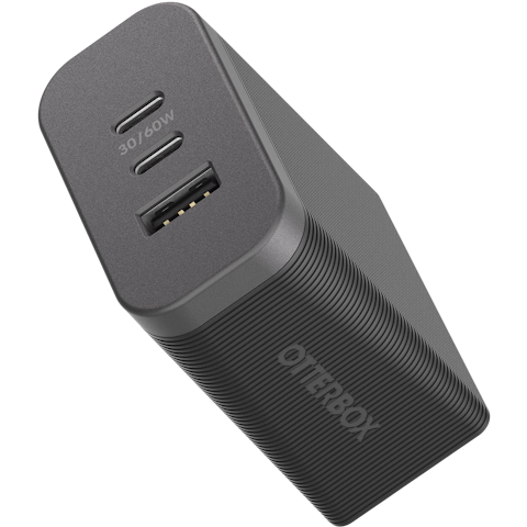 OtterBox USB-C 72W Triple Port Premium Pro Fast Wall Charger - Black