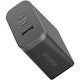 A small tile product image of OtterBox USB-C 72W Triple Port Premium Pro Fast Wall Charger - Black