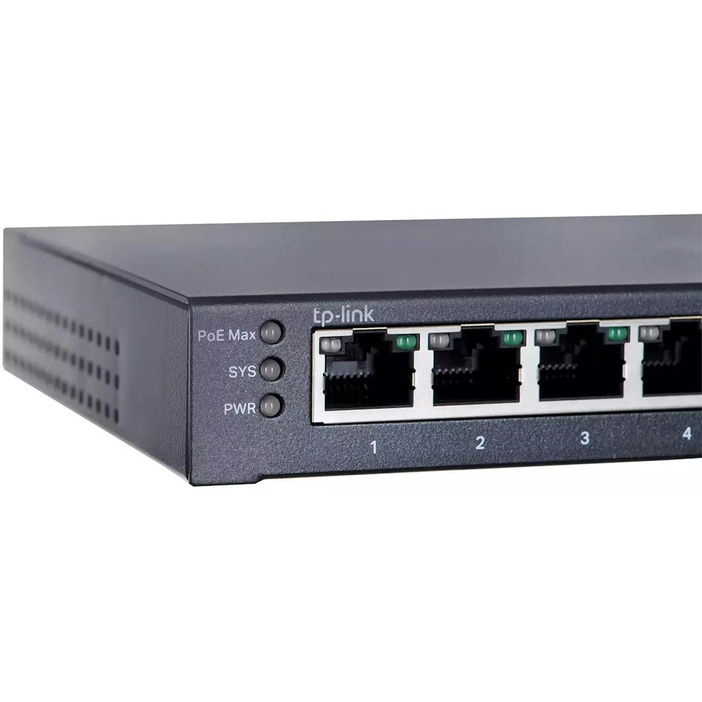A large main feature product image of TP-Link JetStream TL-SG2016P - 16-Port Gigabit Smart Switch with 8-Port PoE+