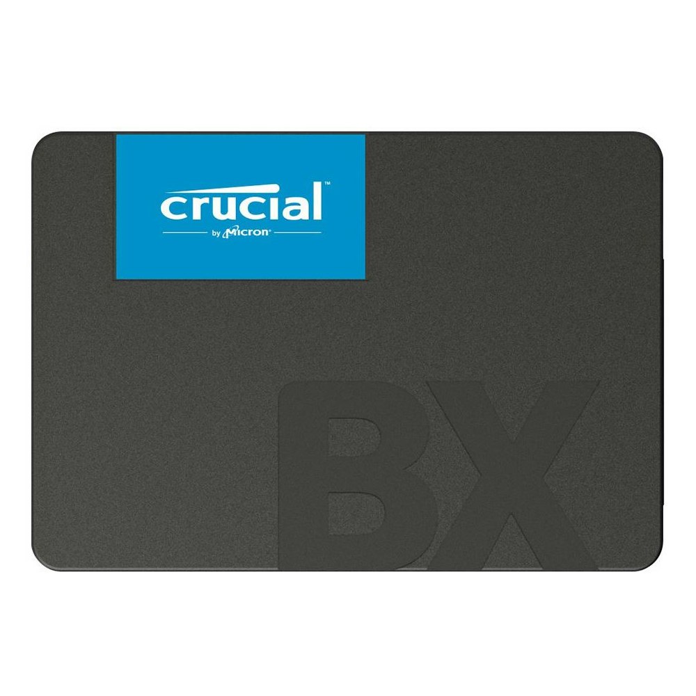 A large main feature product image of Crucial BX500 SATA III 2.5" SSD - 500GB