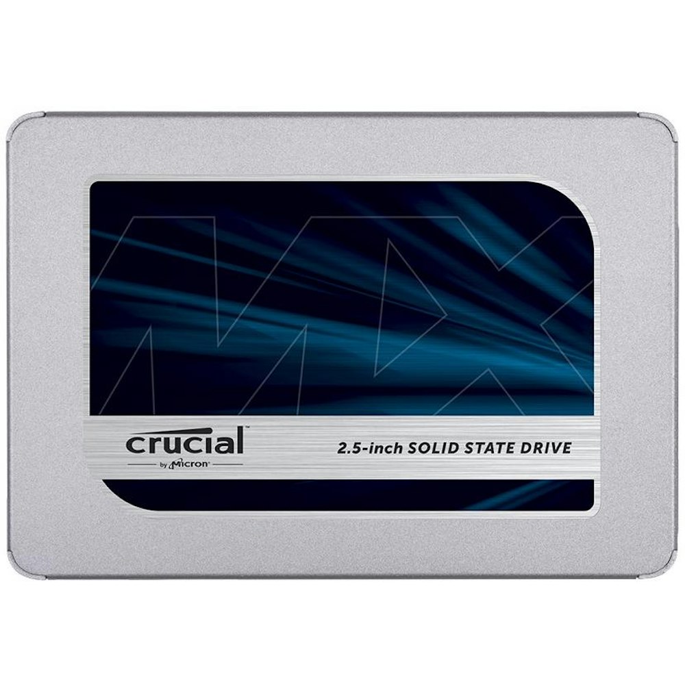A large main feature product image of Crucial MX500 SATA III 2.5" SSD - 1TB
