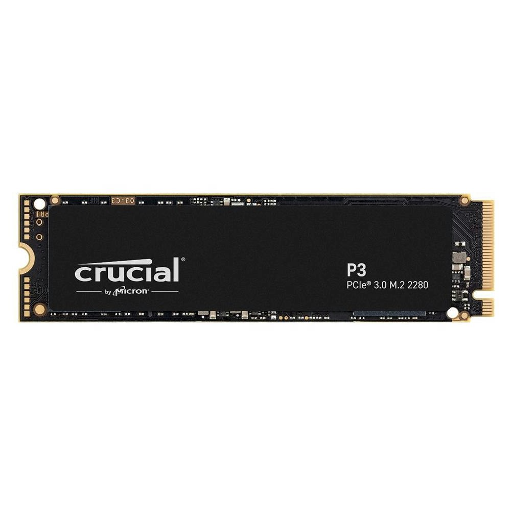 A large main feature product image of Crucial P3 PCIe Gen3 NVMe M.2 SSD - 2TB