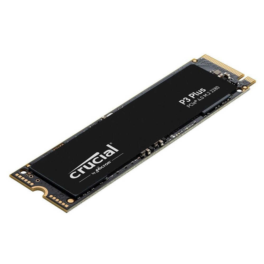 A large main feature product image of Crucial P3 Plus PCIe Gen4 NVMe M.2 SSD - 2TB