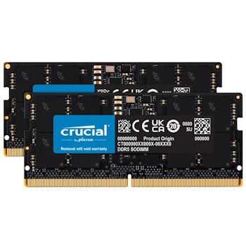 Product image of Crucial 32GB Kit (2x16GB) DDR5 SO-DIMM C40 4800MHz - Click for product page of Crucial 32GB Kit (2x16GB) DDR5 SO-DIMM C40 4800MHz
