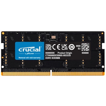Product image of Crucial 32GB Single (1x32GB)  DDR5 SO-DIMM C42 5200MHz - Click for product page of Crucial 32GB Single (1x32GB)  DDR5 SO-DIMM C42 5200MHz