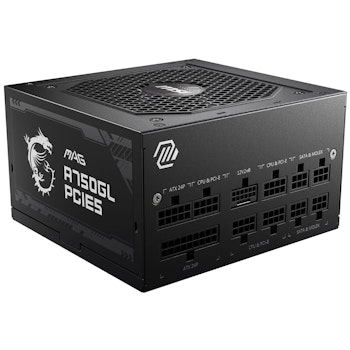 Product image of MSI MAG A750GL 750W Gold PCIe 5.0 ATX Modular PSU - Click for product page of MSI MAG A750GL 750W Gold PCIe 5.0 ATX Modular PSU