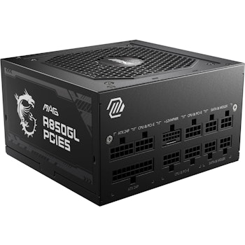 Product image of MSI MAG A850GL 850W Gold PCIe 5.0 Modular PSU - Click for product page of MSI MAG A850GL 850W Gold PCIe 5.0 Modular PSU
