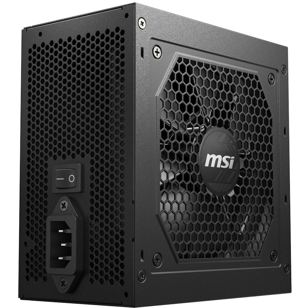 A large main feature product image of MSI MAG A850GL 850W Gold PCIe 5.0 Modular PSU