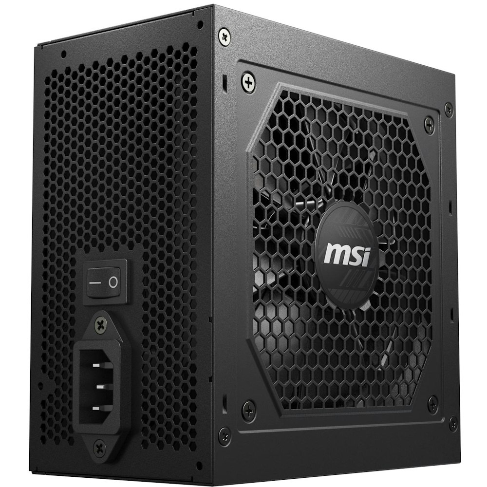 A large main feature product image of MSI MAG A850GL - 850W Gold PCIe 5.0 ATX Modular PSU