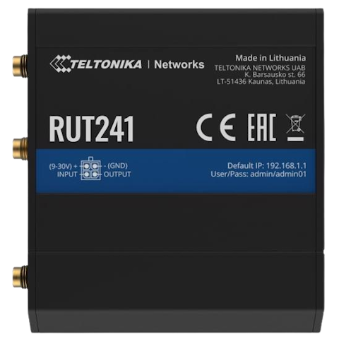Teltonika RUT241 - Industrial 4G LTE CAT4 Wi-Fi 4 Router