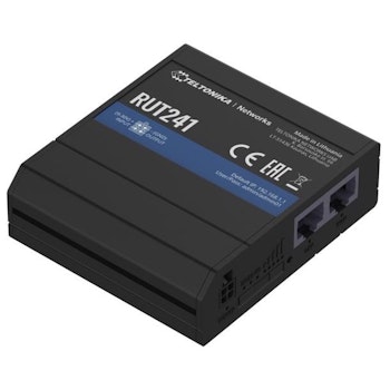 Product image of Teltonika RUT241 - Industrial 4G LTE CAT4 Wi-Fi 4 Router - Click for product page of Teltonika RUT241 - Industrial 4G LTE CAT4 Wi-Fi 4 Router