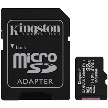 Product image of Kingston Canvas Select Plus 32GB MicroSD Card - Click for product page of Kingston Canvas Select Plus 32GB MicroSD Card